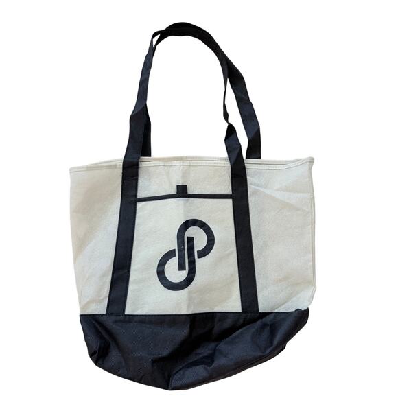 Poshmark Posh Swag Bag Filled With 5 Posh Merchandise Items Cream Black Tote - Picture 4 of 9